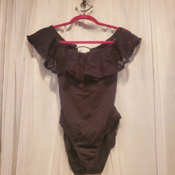Cole Other - NWT Cole - Lace Ruffle Black Swimsuit